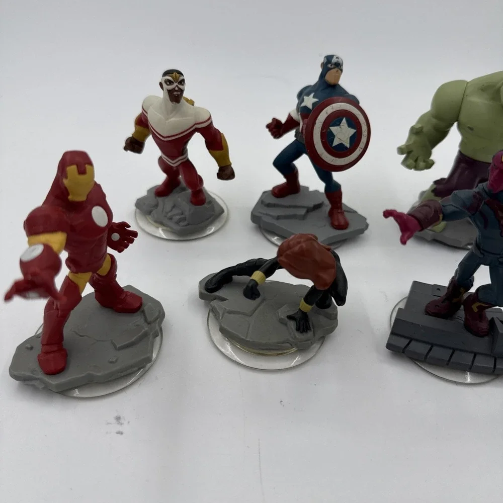 DISNEY INFINITY 2.0 & 3.0 Marvel Iron Man Hulk Lot of 6 Figures Avenger Untested